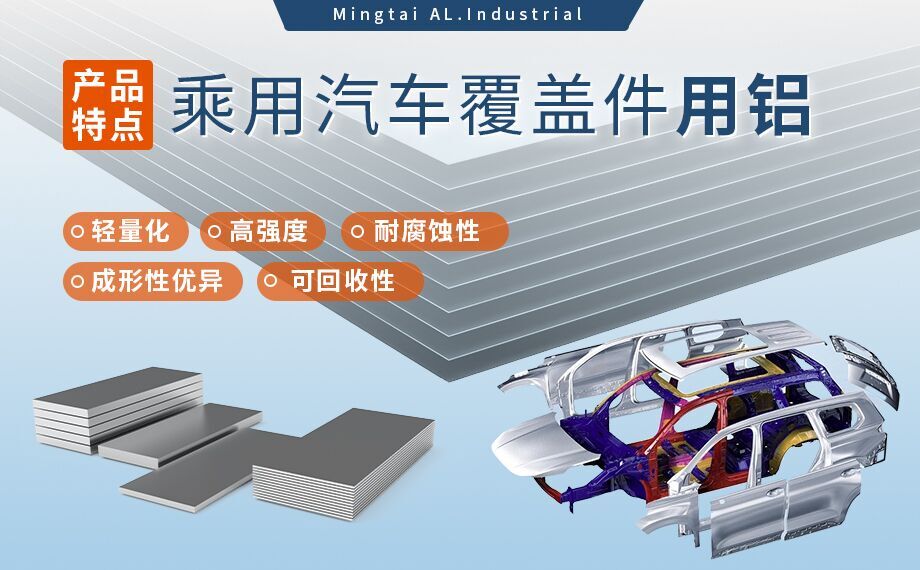 乘用汽車(chē)覆蓋件用鋁5系（5052/5182）6系（6016/6111）鋁合金 輕量化、高強(qiáng)度、高成型性